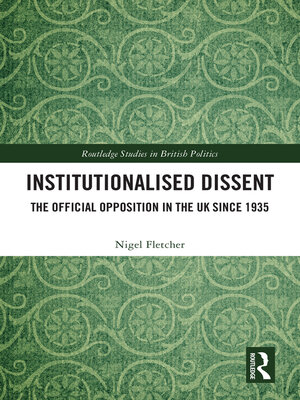 cover image of Institutionalised Dissent